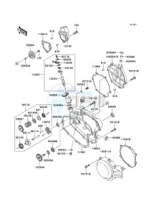 KX85 / KX85 II KX85A9F EU drawing Engine Cover(s)