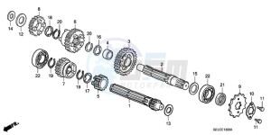 CRF50F9 Australia - (U) drawing TRANSMISSION