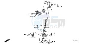 TRX420TM9 Australia - (U / 2WD) drawing STEERING SHAFT (STD)