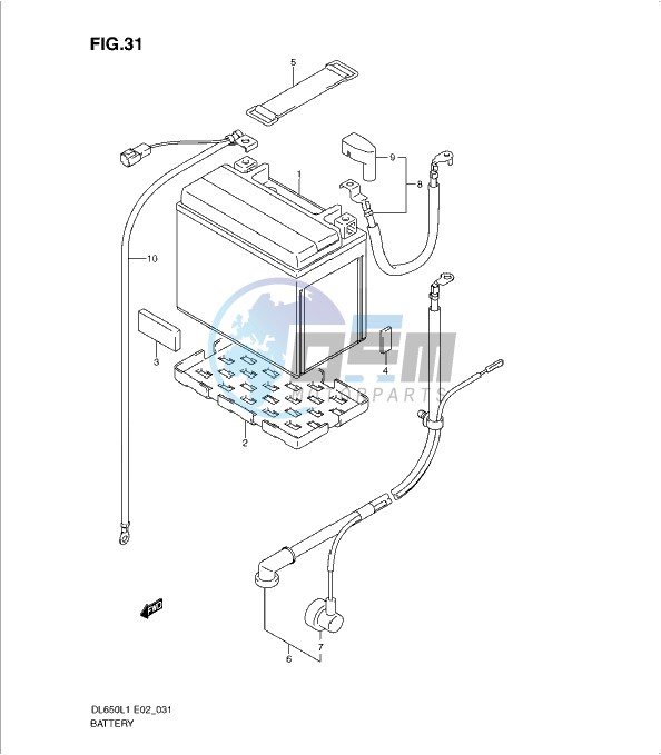 BATTERY (DL650AL1 E19)