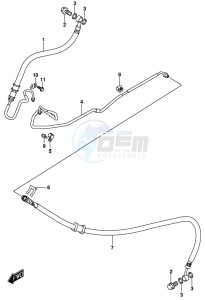 AN650 BURGMAN drawing REAR BRAKE HOSE