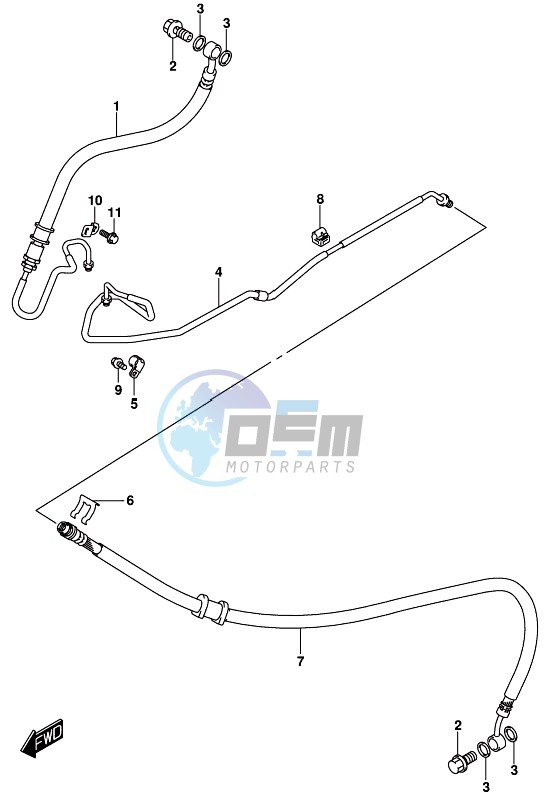 REAR BRAKE HOSE