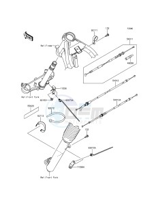 KLX125 KLX125CEF XX (EU ME A(FRICA) drawing Cables