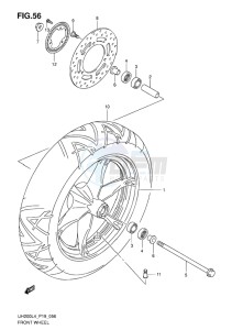 UH200 ABS BURGMAN EU drawing FRONT WHEEL