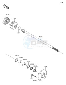 JET_SKI_ULTRA_310X JT1500LFF EU drawing Drive Shaft