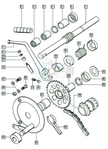 A3 50 drawing Starter mechanism-kick start