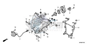 CB1000RAF CB1000R 2ED - (2ED) drawing HEADLIGHT