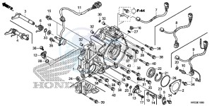 TRX420FE1E TRX420 Europe Direct - (ED) drawing REAR CRANKCASE COVER