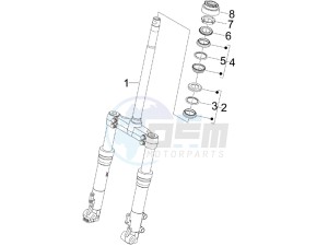 Runner 200 VXR 4t Race e3 drawing Fork steering tube - Steering bearing unit