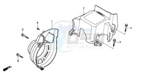 SFX50MM drawing FAN COVER/SHROUD