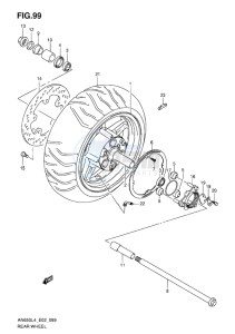 AN650 drawing REAR WHEEL