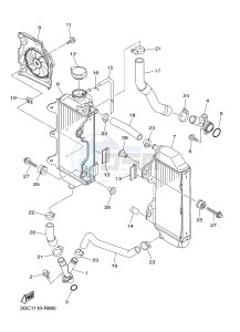 WR450F (2GC2 2GC3 2GC4 2GC4) drawing RADIATOR & HOSE