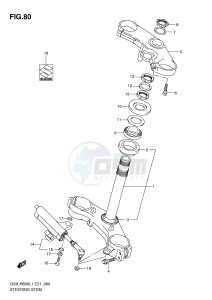 GSX-R600 (E21) drawing STEERING STEM