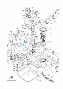 YXZ1000E YXZ1000R (B5J4) drawing FUEL TANK