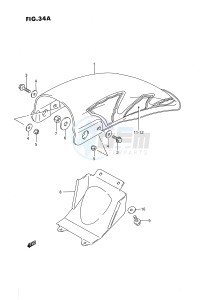 RM80 (E24) drawing REAR FENDER (MODEL N P R S)