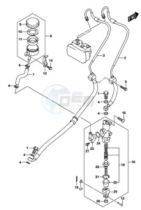 GSX-S125 drawing REAR MASTER CYLINDER