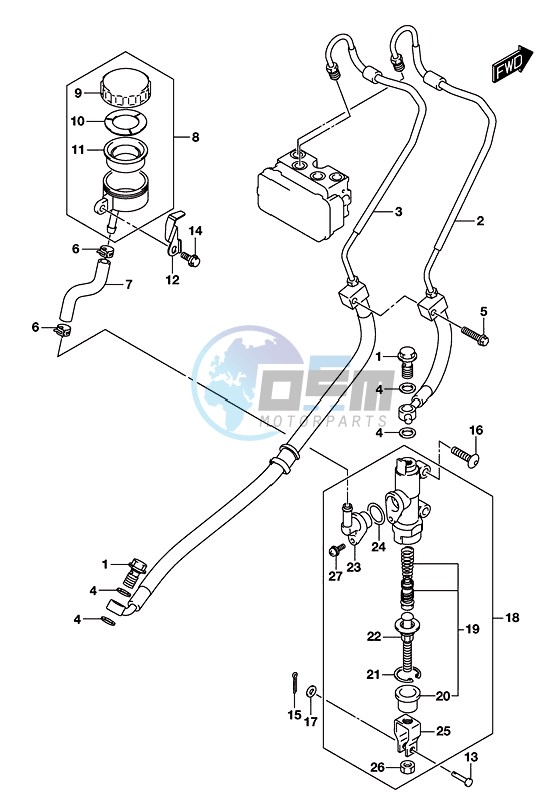 REAR MASTER CYLINDER