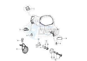 Liberty 2T RST 50 drawing Handlebar Switch