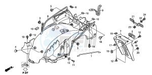 ST1300 drawing REAR FENDER