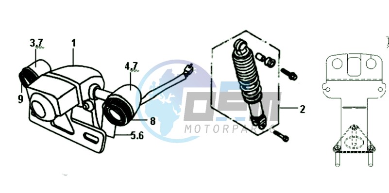 TAIL LIGHT - REAR SUSPENSION