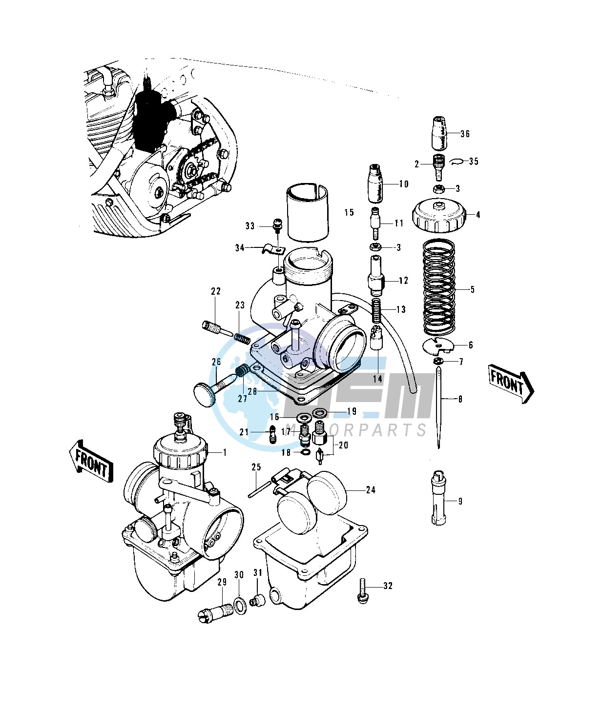 CARBURETOR -- 73-75 F11_F11-A_F11-B- -