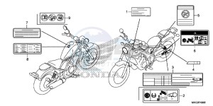 CMX500AH UK - (E) drawing CAUTION LABEL