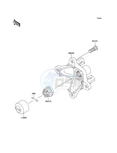 KVF650 4x4 KVF650-D1 EU GB drawing Front Hub