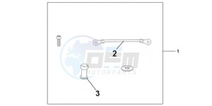 CBR1000RR9 France - (F / CMF MME TRI) drawing TANK BAG ATT KIT