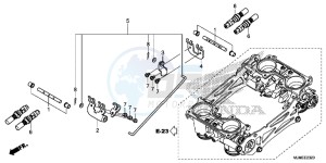 VFR800XF CrossRunner 2ED drawing THROTTLE BODY (COMPONENT PARTS)