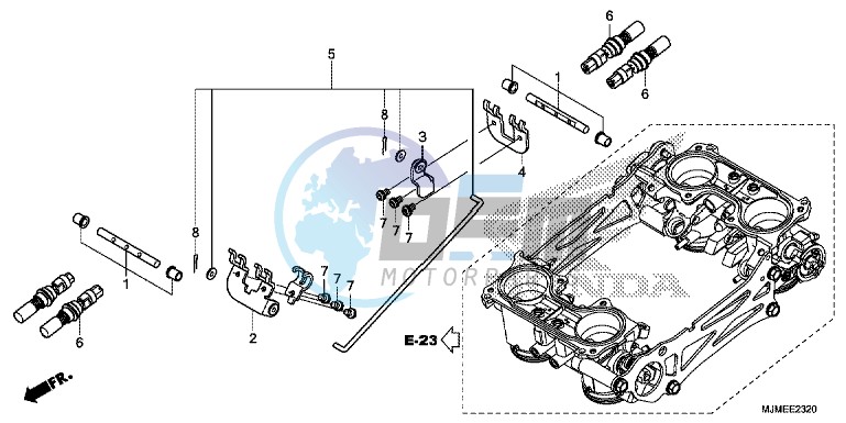 THROTTLE BODY (COMPONENT PARTS)