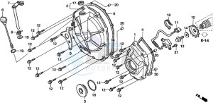 CBF600SA drawing CLUTCH COVER (CBF600S6/SA6/N6/NA6)