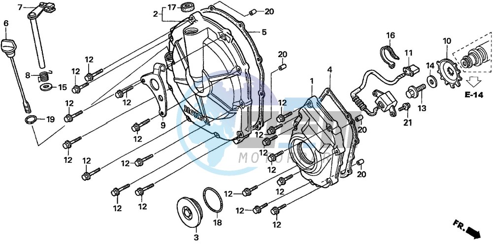 CLUTCH COVER (CBF600S6/SA6/N6/NA6)