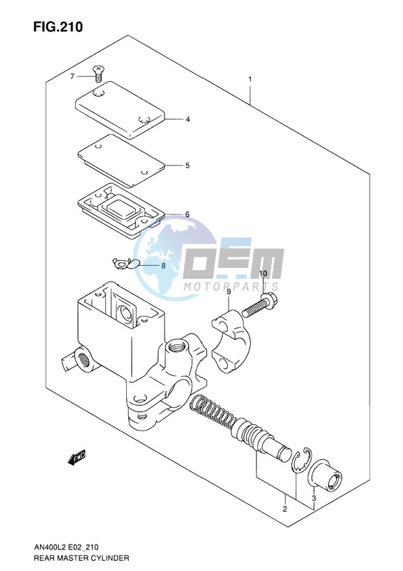 REAR MASTER CYLINDER