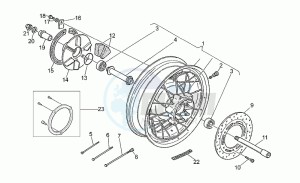 California 1100 EV (V11 EV Usa) EV (V11 EV Usa) drawing Rear wheel