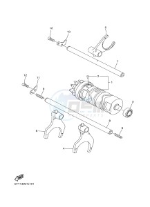 FZ8-S ABS FZ8 FAZER (ABS) 800 (1BD4 1BD6) drawing SHIFT CAM & FORK