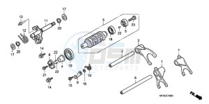 CBF1000A Europe Direct - (ED) drawing GEARSHIFT DRUM