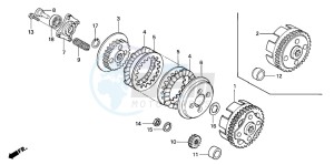 CRF80F 100 drawing CLUTCH