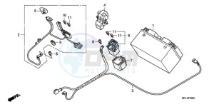 CBR1000RA9 France - (F / ABS CMF MME) drawing BATTERY (CBR1000RA)