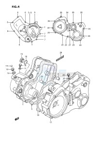 LT-F250 (E3) drawing CRANKCASE COVER