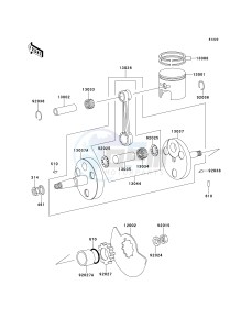 KE 100 B [KE100] (B16-B20) [KE100] drawing CRANKSHAFT_PISTON-- S- -