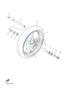 YZF-R6 600 R6 (2CXB 2CXC) drawing FRONT WHEEL