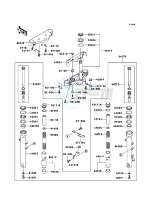 ELIMINATOR 125 BN125A6F GB XX (EU ME A(FRICA) drawing Front Fork