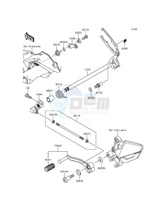 NINJA_300 EX300AFFA XX (EU ME A(FRICA) drawing Gear Change Mechanism