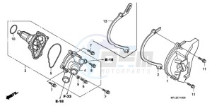 CBR1000RR9 Europe Direct - (ED / MK) drawing WATER PUMP