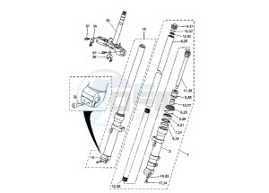 XT X 660 drawing FRONT FORK