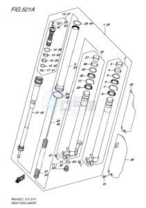 RMX450 drawing FRONT FORK DAMPER