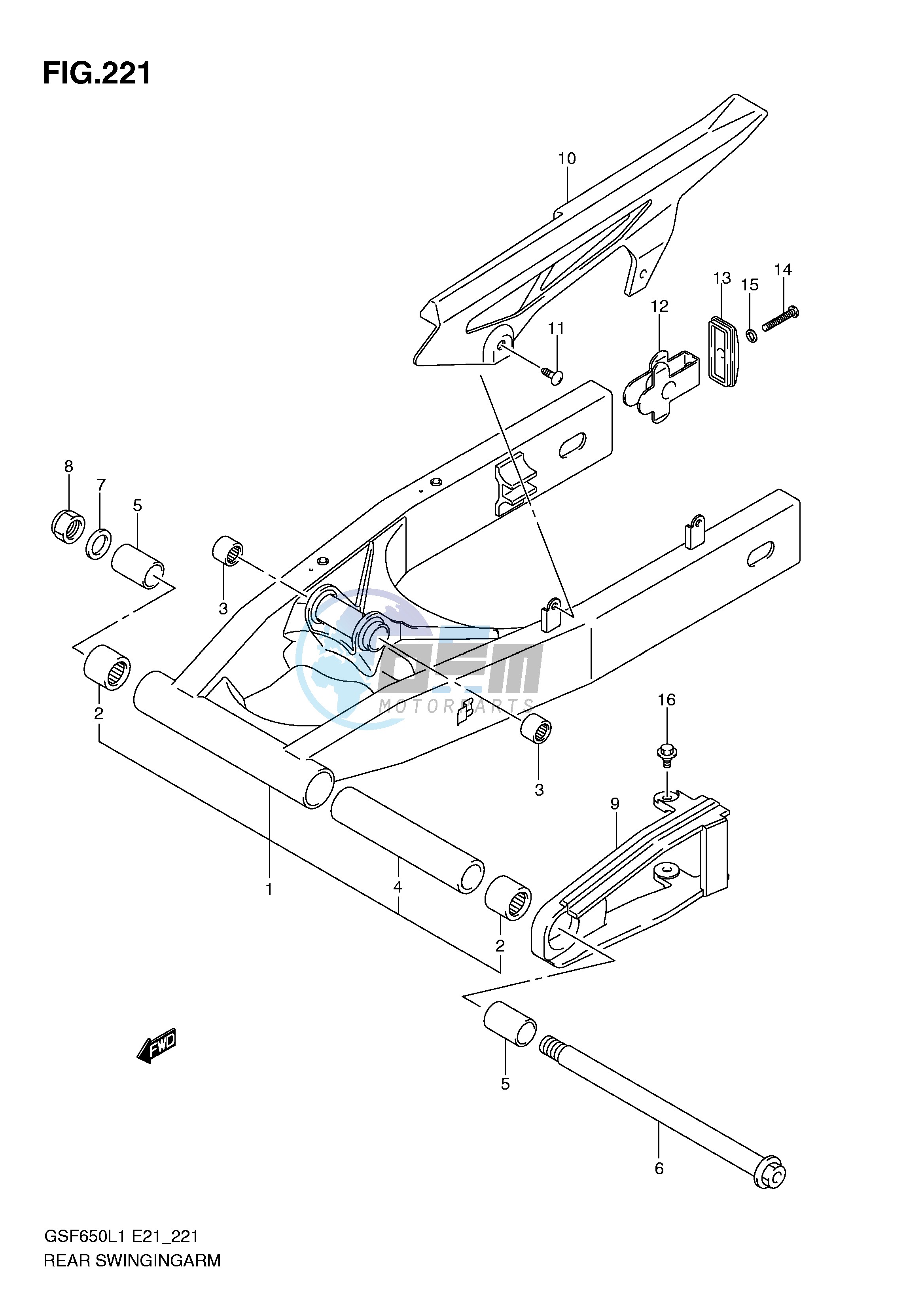 REAR SWINGING ARM