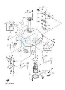 XJ6S 600 DIVERSION (S-TYPE) (36CF 36CH) drawing FUEL TANK