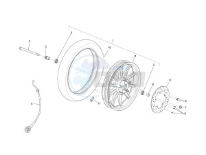 Liberty 50 2t moc drawing Front wheel