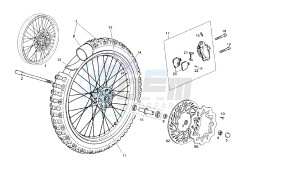 SENDA R DRD PRO - 50 CC VTHSA1A1A EU2 drawing FRONT WHEEL